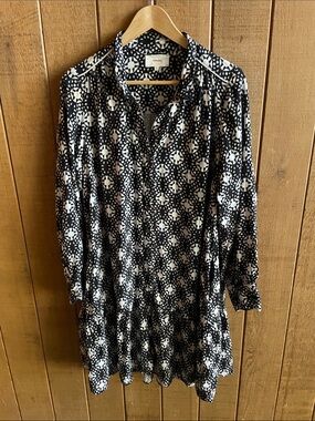 XiRENA Black & White Printed Long Sleeve Tunic Dress